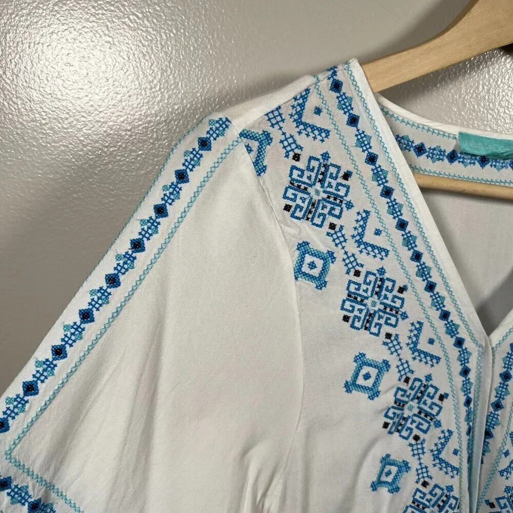 Melissa Odobash Kara Kaftan Cover up Size XS Embroidered Vacation Resort Wear